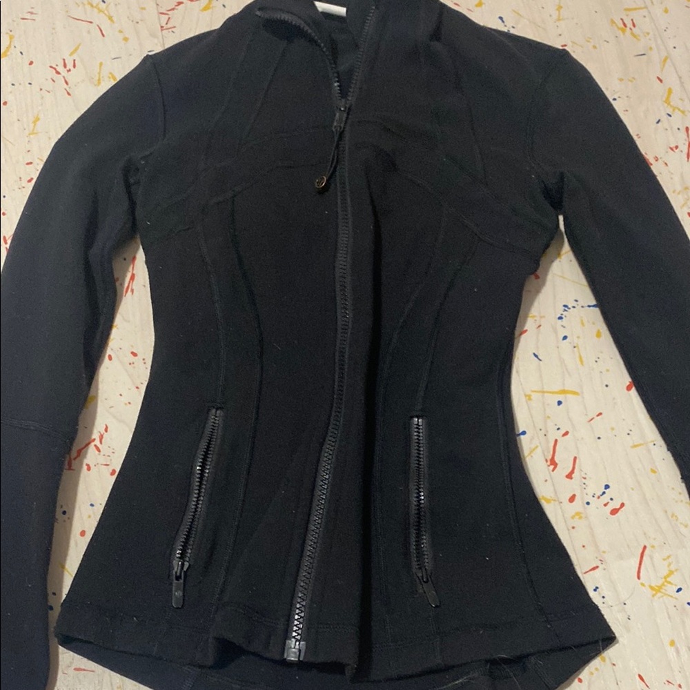 lululemon black define jacket size 0